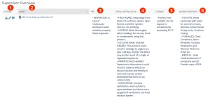Supervisor Overview of chemicals in SDS RiskAssist