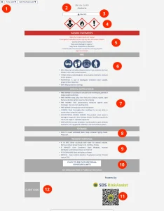 SDS RiskAssist SafetySnap™